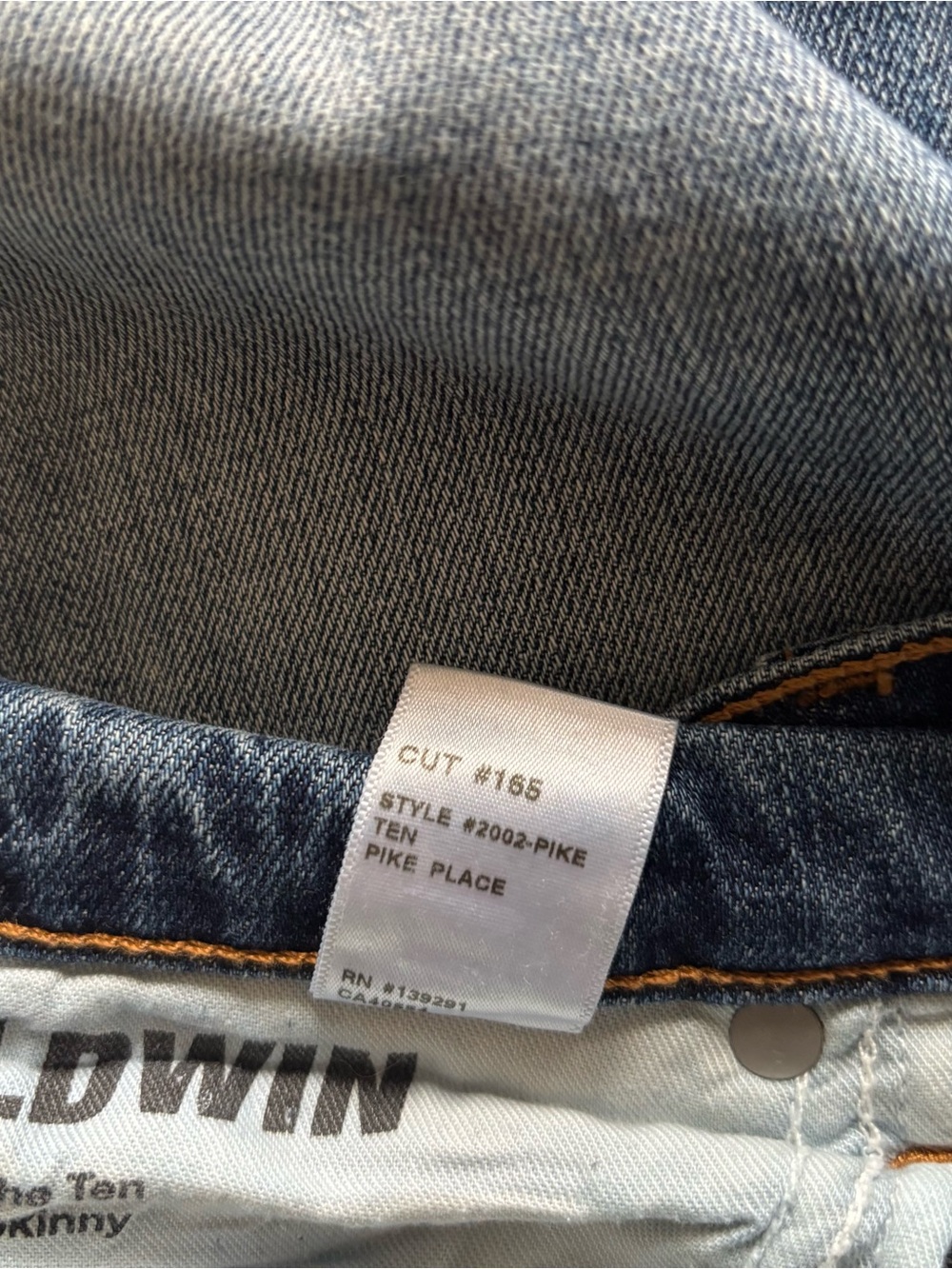 Baldwin The Ten Skinny Jeans Japanese denim 30 pike place medium wash - Picture 13 of 16